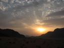 Wadi rum sunset