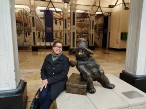 Stopping to visit Paddington in London, 2018