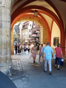 Bamberg bridge entranceway