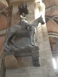Bamberg rider in the cathedral