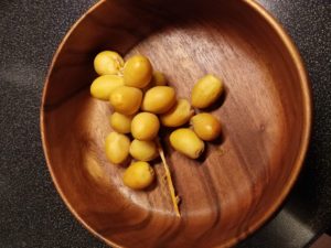Excited to find fresh dates in the fruit and vegetable market in Bamberg!
